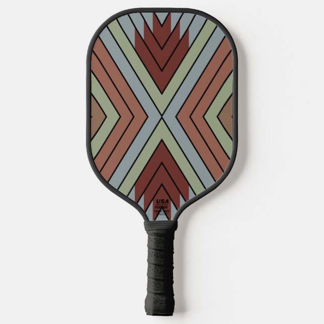 Palas De Pickleball South West American Indian Style Patterned Art (Reverso )