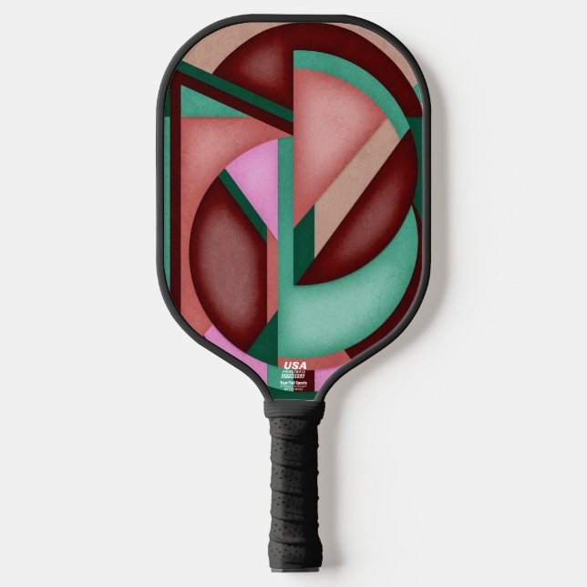Palas De Pickleball Southwest Geometric Symphony Midecentury Abstract (Anverso)