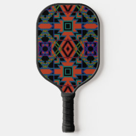 Palas De Pickleball Southwestern Symmetrical Tiled Pattern Line Art