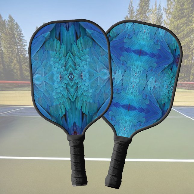 Palas De Pickleball Soy azul - plumas de loro, huella animal (Subido por el creador)