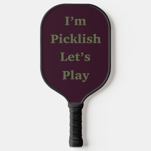 Palas De Pickleball Soy picklish Vamos a jugar (Anverso)