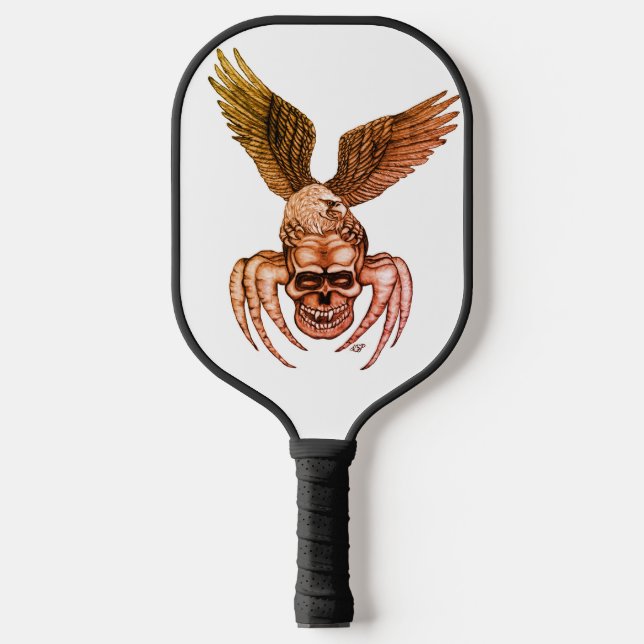 Palas De Pickleball Spiderskull con águila (Anverso)