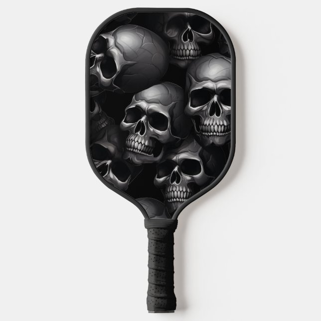 Palas De Pickleball Spooky Skull design (Anverso)