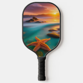 Palas De Pickleball Starfish en la playa al amanecer