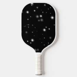 Palas De Pickleball Starlight Sparkles Black and White Stars