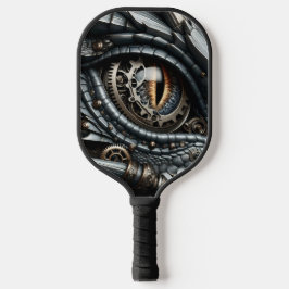 Palas De Pickleball Steampunk Dragon Oye Closeup Ai Art Personalizado