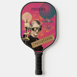 Palas De Pickleball Steampunk Woman Trailblazer Pop Art Personalizado