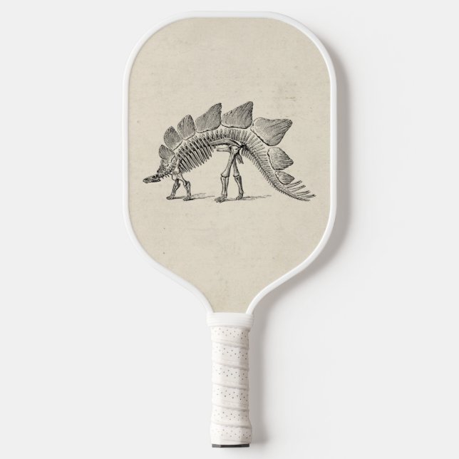 Palas De Pickleball Stegosaurus Dinosaur Skeleton Fossil (Anverso)