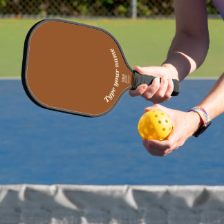 Palas De Pickleball Su nombre en remo marrón claro