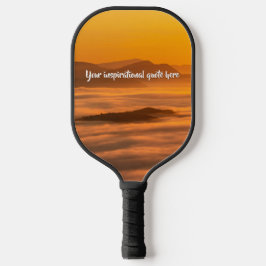 Palas De Pickleball Su personalizado de texto amanecer por encima del