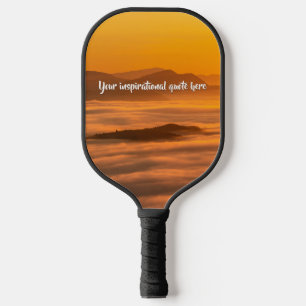 Palas De Pickleball Su personalizado de texto amanecer por encima del 
