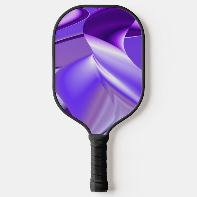 Palas De Pickleball Sueños del arcoiris de flores moradas (Anverso)