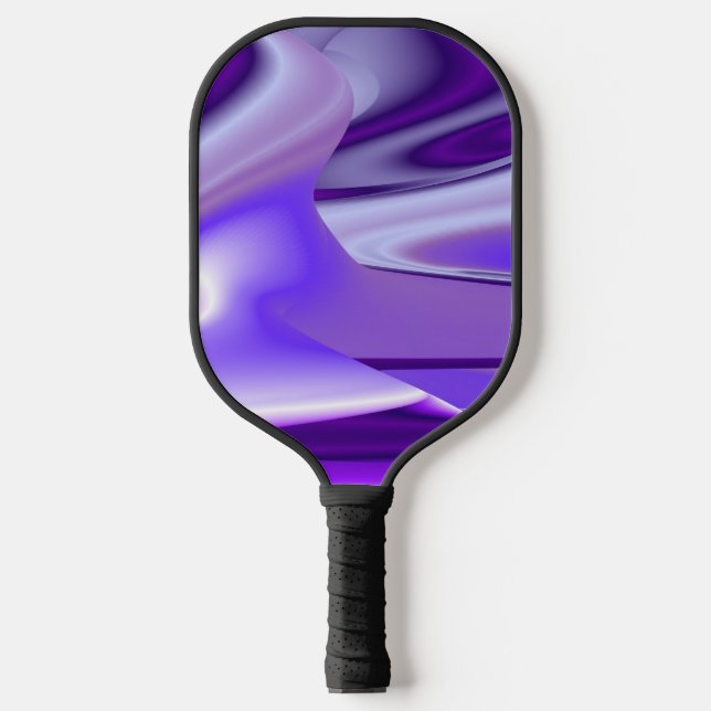 Palas De Pickleball Sueños del arcoiris de flores moradas (Anverso)