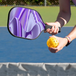 Palas De Pickleball Sueños del arcoiris de flores moradas