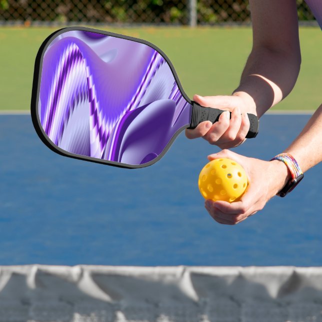 Palas De Pickleball Sueños del arcoiris de flores moradas (in situ)