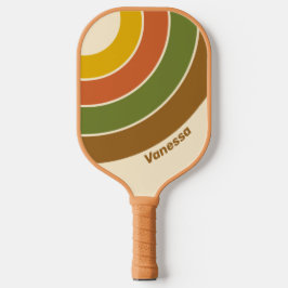 Palas De Pickleball Sunrise Clover Circle Stripe with Name