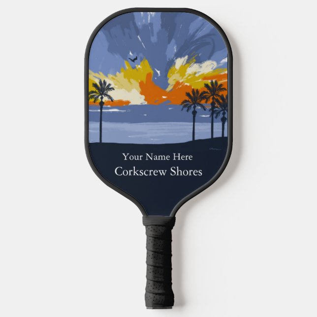 Palas De Pickleball Sunset Beach por © Cathy Thompson (Anverso)