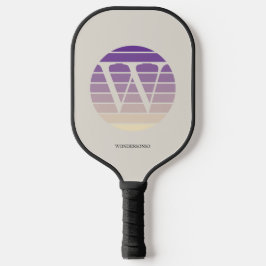 Palas De Pickleball Sunset Pastel Monogram Personalized