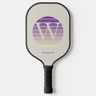 Palas De Pickleball Sunset Pastel Monogram Personalized