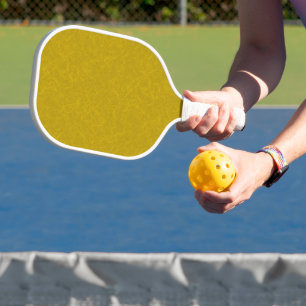 Palas De Pickleball Superficie amarilla texturizada con patrón de remo