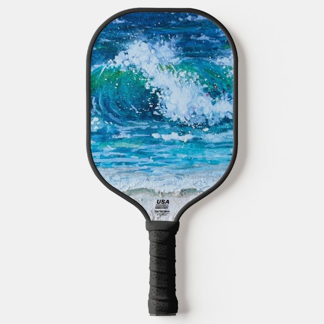 Palas De Pickleball "Surfs Up" Personalizado Pickleball (Anverso)