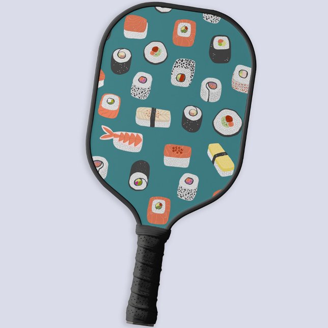 Palas De Pickleball Sushi japonés (Fun Japanese sushi food art pattern pickleball paddle)