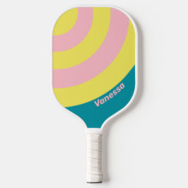 Palas De Pickleball Sweet Sea Kiss Circle Stripe con Nombre