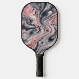 Palas De Pickleball Swirling Shades of Pink, Grey, and White