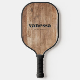 Palas De Pickleball Tablas de Driftwood Minimal Modern Classic Nombre