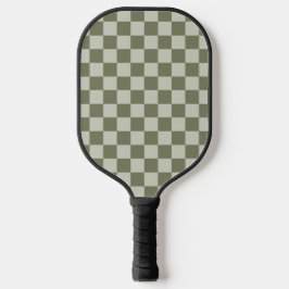 Palas De Pickleball Tablero de cheques verde de sabio