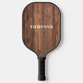 Palas De Pickleball Tablero de corte desgastado nombre clásico moderno