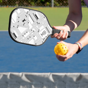 Palas De Pickleball Tarjeta de circuito del ordenador clásico blanco n