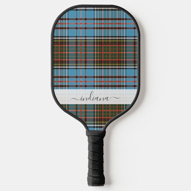 Palas De Pickleball Tartan Monogram Plaid Clan Anderson (Anverso)