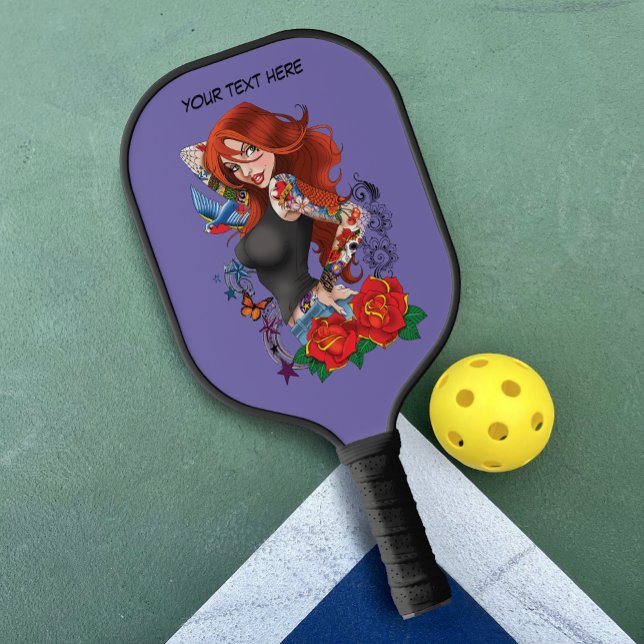 Palas De Pickleball Tattoos de la mujer de Redhead (Subido por el creador)