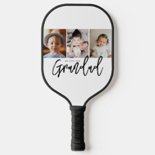 Palas De Pickleball Te Amamos Abuelo Regalo de Foto Personalizada Coll