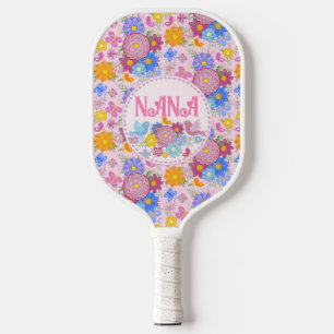 Palas De Pickleball Te Amamos Nana flores silvestres BOHO  Personaliza