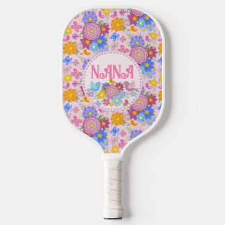 Palas De Pickleball Te Amamos Nana flores silvestres BOHO Personaliza