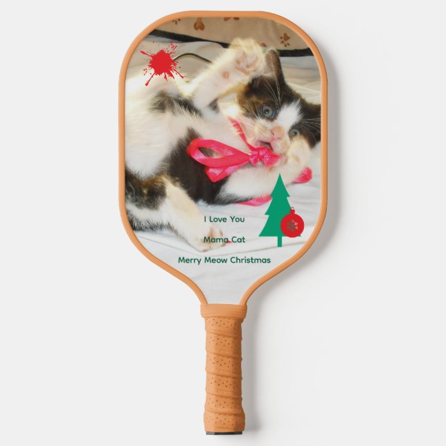 Palas De Pickleball Te Amo Mamá Gata, Navidad (Anverso)