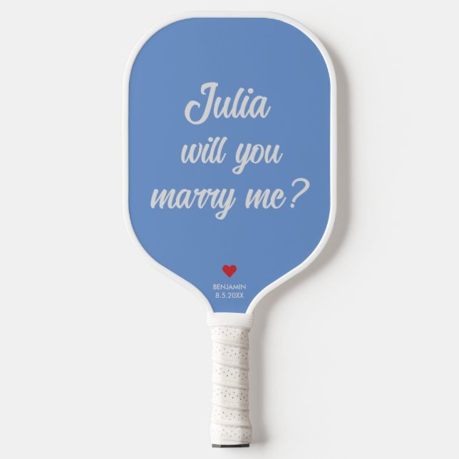 Palas De Pickleball ¿Te casarás conmigo? Propuesta Boda personalizada (Anverso)