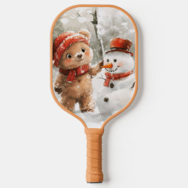 Palas De Pickleball Teddy Bear y Snowman