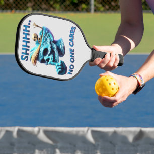 Palas De Pickleball Tee gráfico de papel silencioso con mensaje fácil