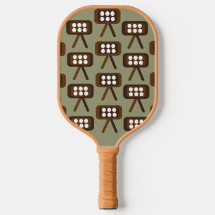 Palas De Pickleball Televisión Moderna De Mediados Del Siglo