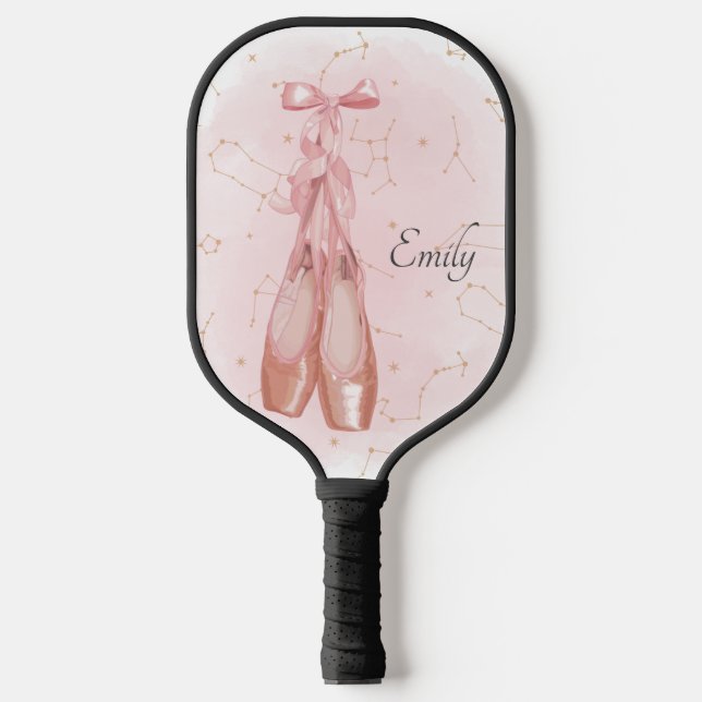 Palas De Pickleball Tema de acuarela de bailarina Ballerina (Anverso)