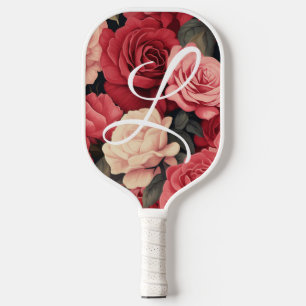 Palas De Pickleball Tema de las rosas rojas de pádel de pellebol perso