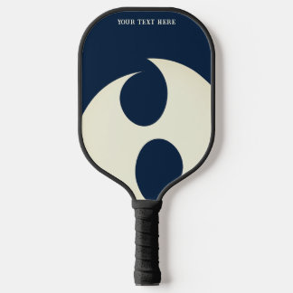 Palas De Pickleball texto azul oscuro simple y blanco