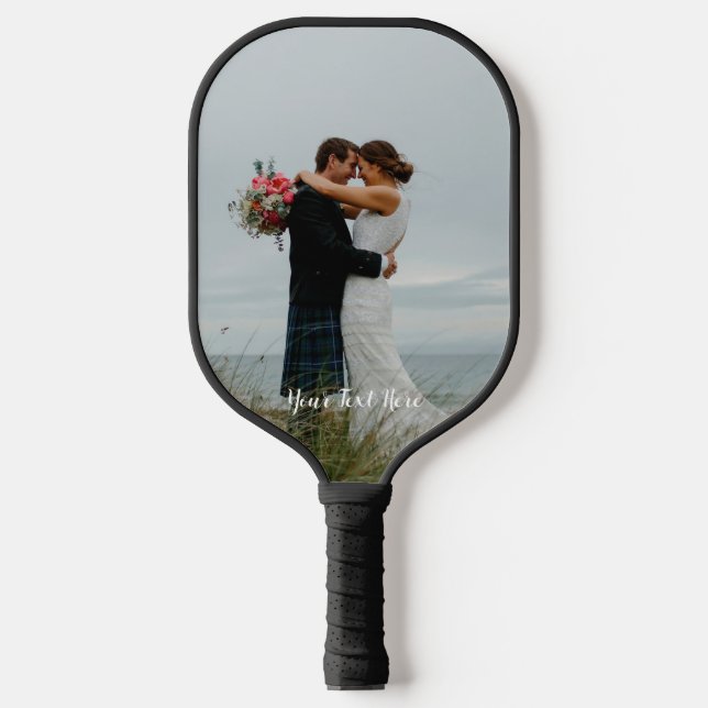 Palas De Pickleball Texto de Personalizado de moda fotográfica vertica (Anverso)
