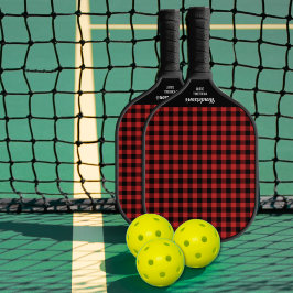 Palas De Pickleball Texto del Personalizado de patrón de comprobación 