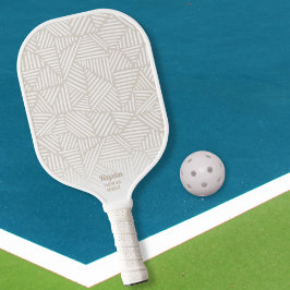 Palas De Pickleball Texto del Personalizado del triángulo blanco del p