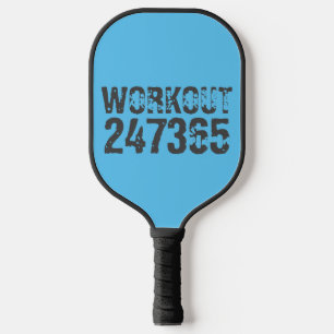 Palas De Pickleball Texto desgastado y raspado Workout 247365 azul