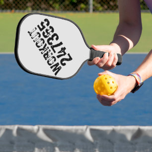 Palas De Pickleball Texto desgastado y raspado Workout 247365 negro
